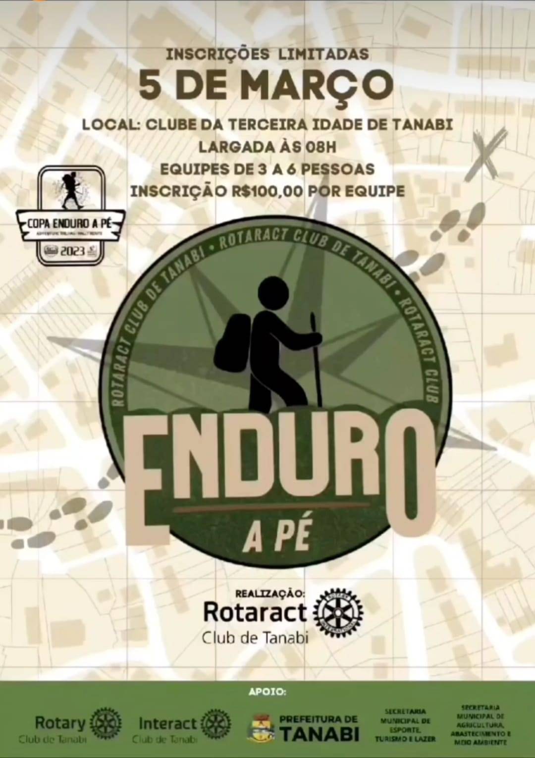 Vem aí o "Enduro a Pé" do Rotaract Club de Tanabi