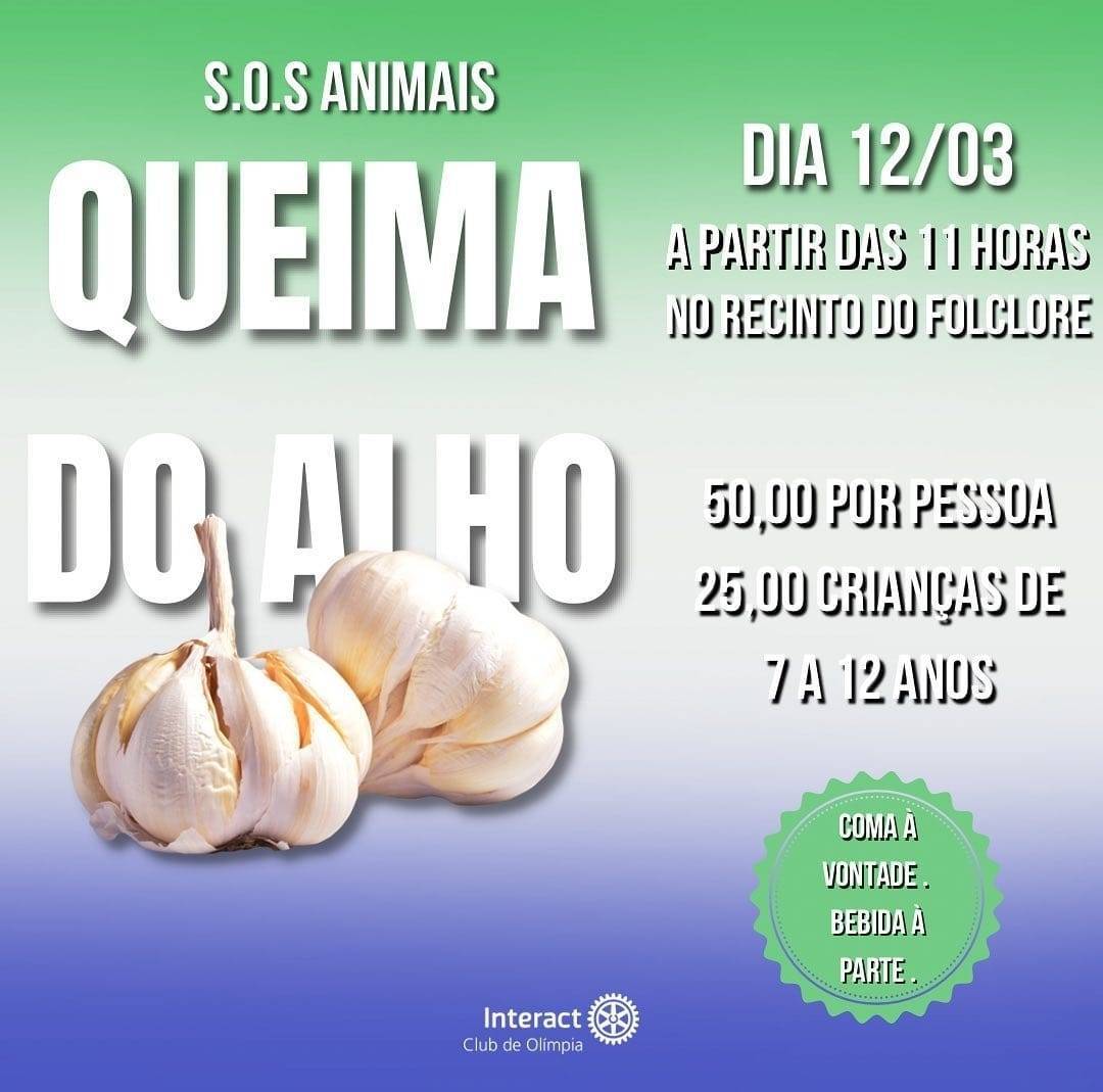 Interact Club de Olímpia realiza a Queima do Alho da S.O.S Animais