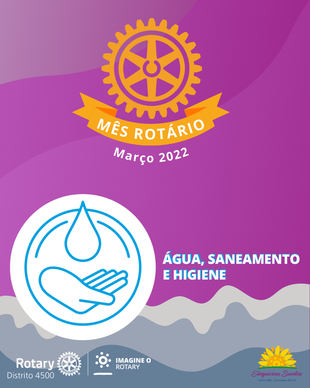 Março - área de enfoque Água, Saneamento e Higiene