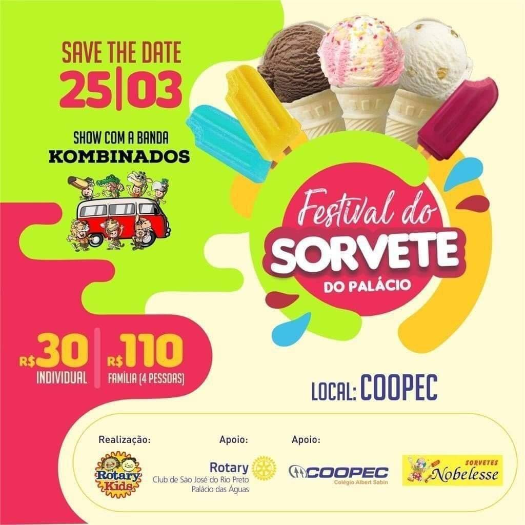 Festival do Sorvete do Rotary Kids Palácio das Águas