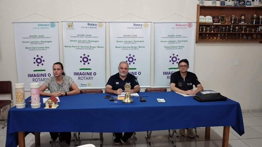 Na noite de hoje (01/03) aconteceu a 21° reunião do Rotary Club de Cafelândia.