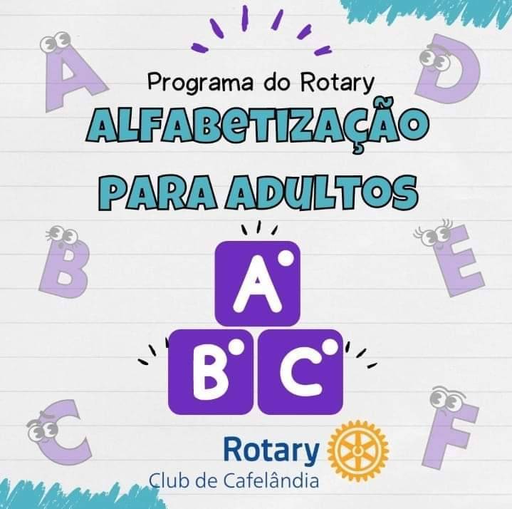 O Rotary Club de Cafelândia em conjunto com a Professora Nadir Pires dará início ao programa de alfabetização para adultos