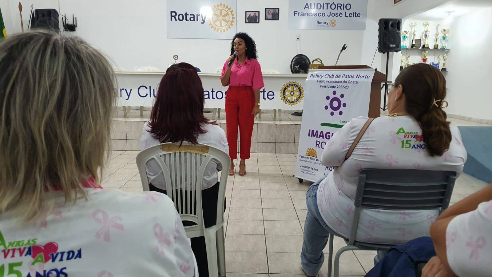 A palestra foi ministrada pela Jornalista Dilany Silva com o tema “A importância da Mulher na sociedade”