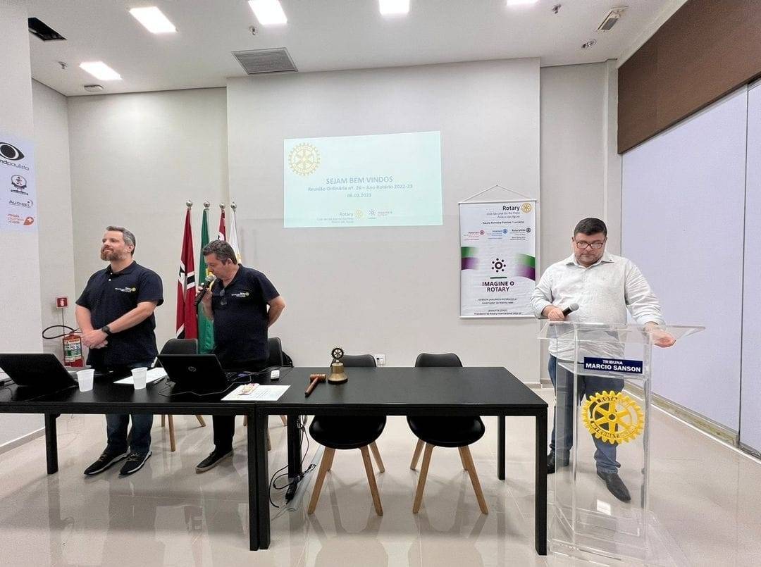 Rotary Club SJRP Palácio Das Águas No dia 06/03/2023 tivemos nossa 26a. Reunião Ordinária
