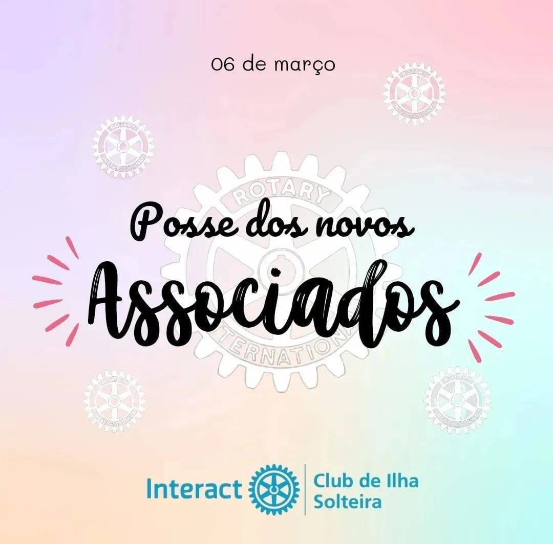 No dia 06/03, nós do Interact Club de Ilha Solteira, realizamos a nossa festiva de posse