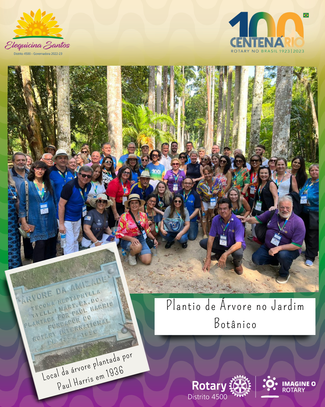 Plantio de árvore no Jardim Botânico - Rio de Janeiro