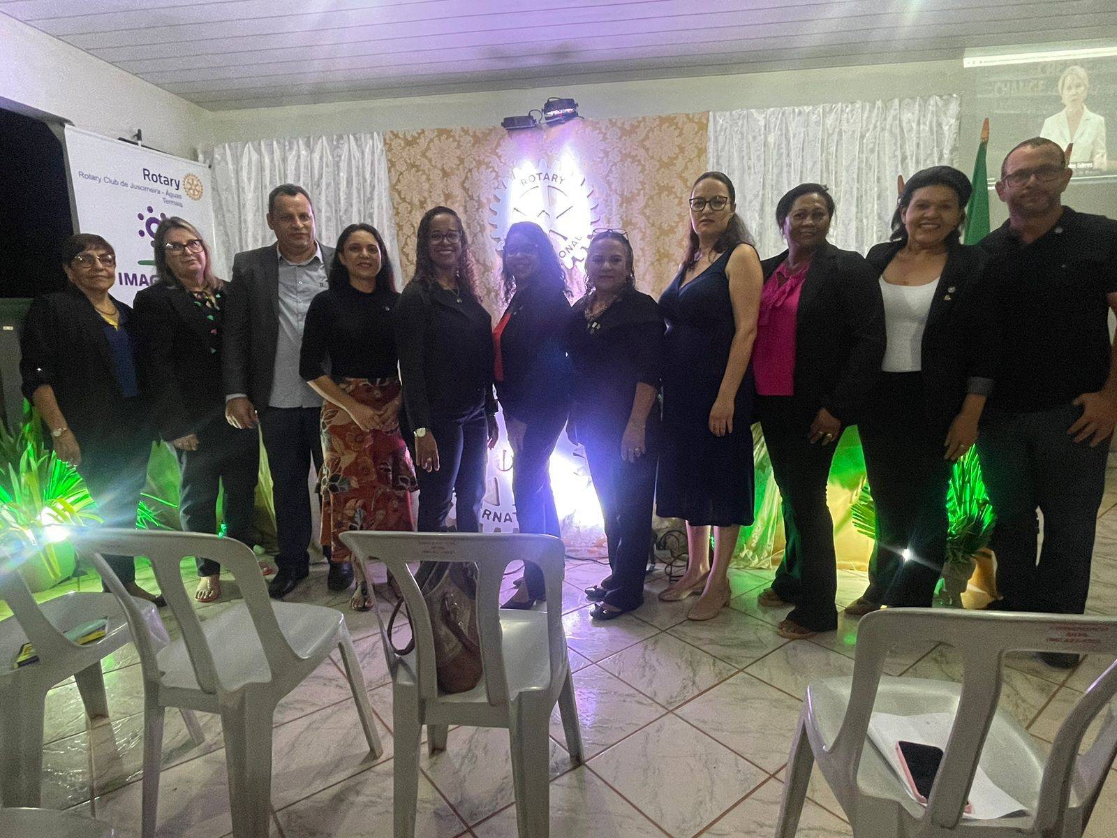 Reunião Ordinária Festiva de Posse de 6 novos associados ao Rotary Club de Juscimeira-Águas Termais