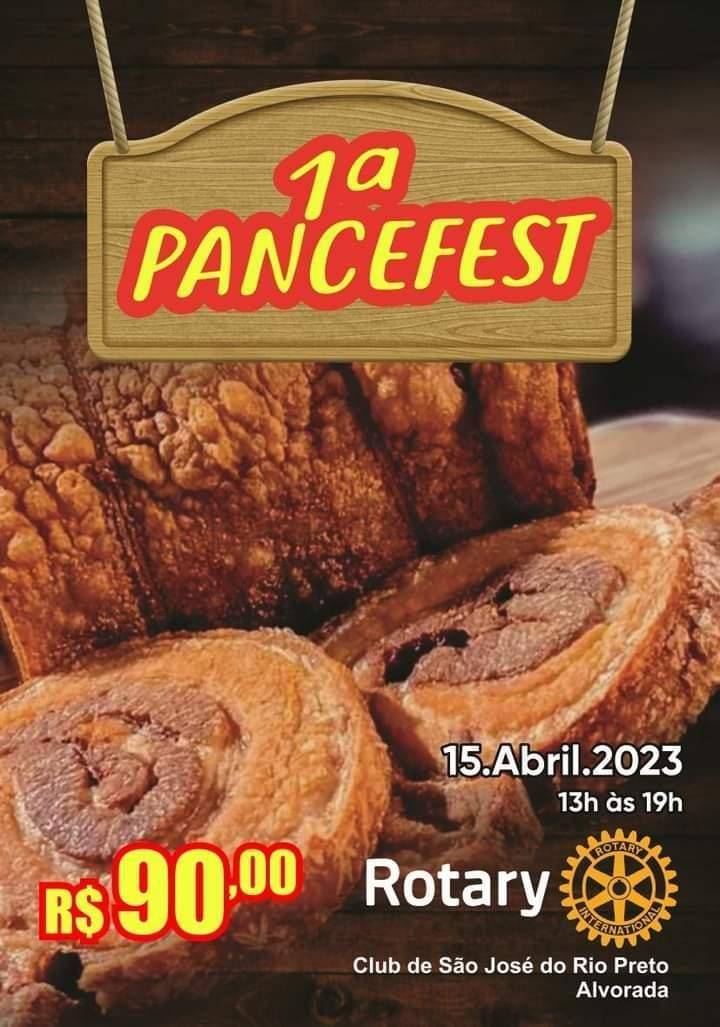 1ª Pancefest com renda solidária do Rotary Club de São José do Rio Preto Alvorada.