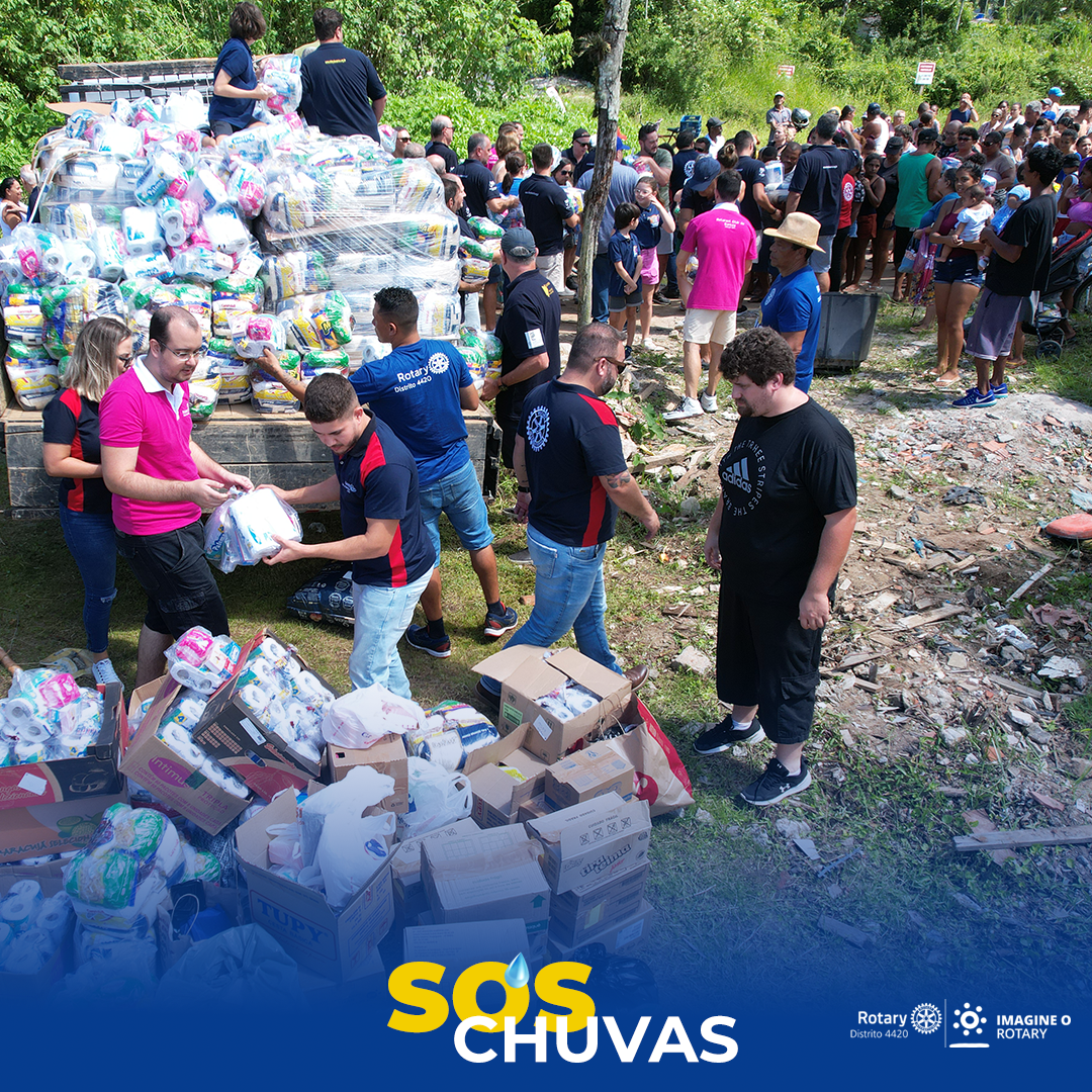 Rotary Clubs se juntam para realizar ação solidária às vítimas das chuvas de fevereiro