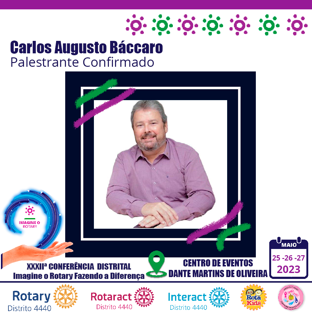 Carlos Augusto Báccaro - Presença Confirmada