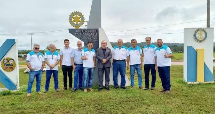 Governador Distrital visita Rotary Club de Mirassol do Oeste
