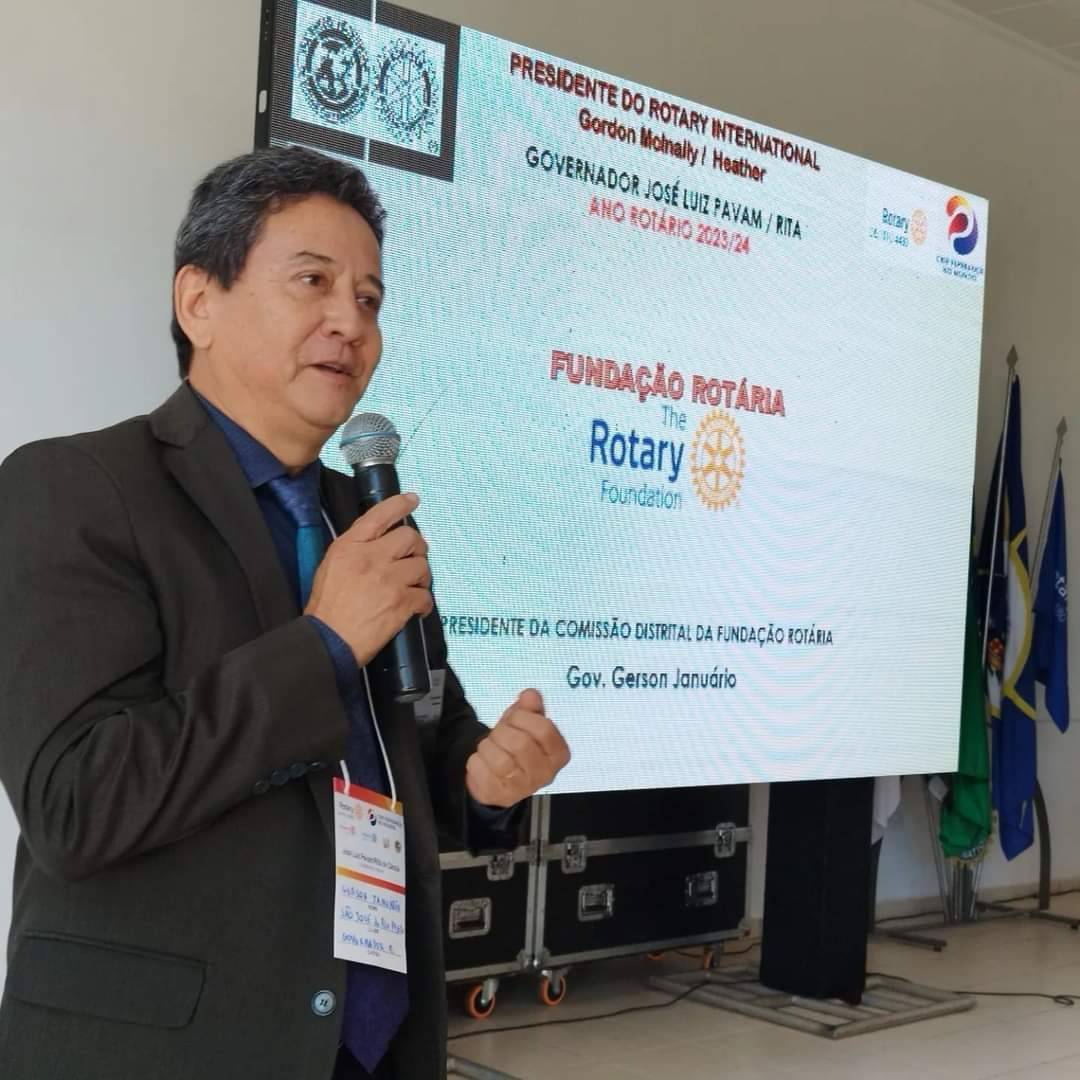 Nosso atual Governador, Gerson Januário, estará à frente da Fundação Rotária.