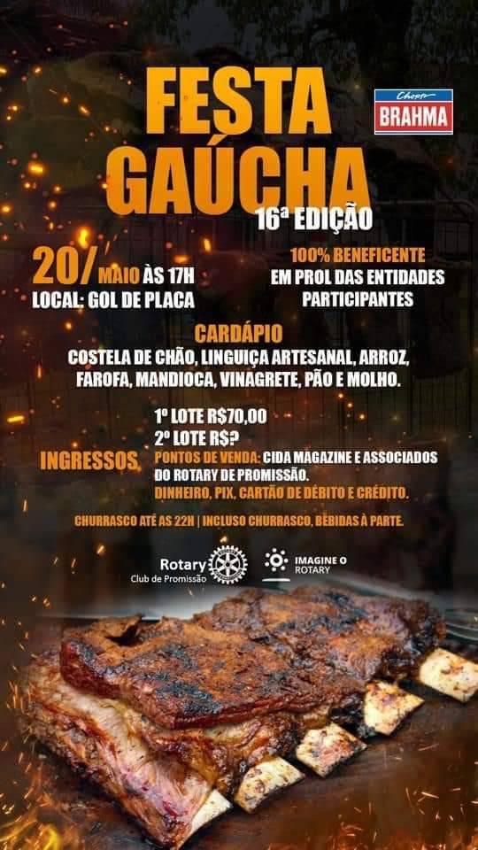 Evento do Rotary Club de Promissão - Festa Gaúcha