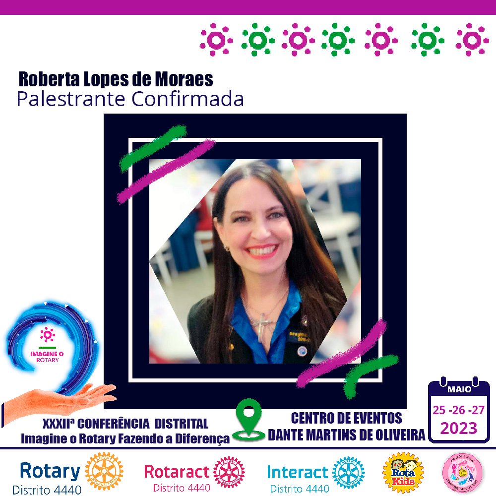 Roberta Morais, palestrante confirmada para conferência