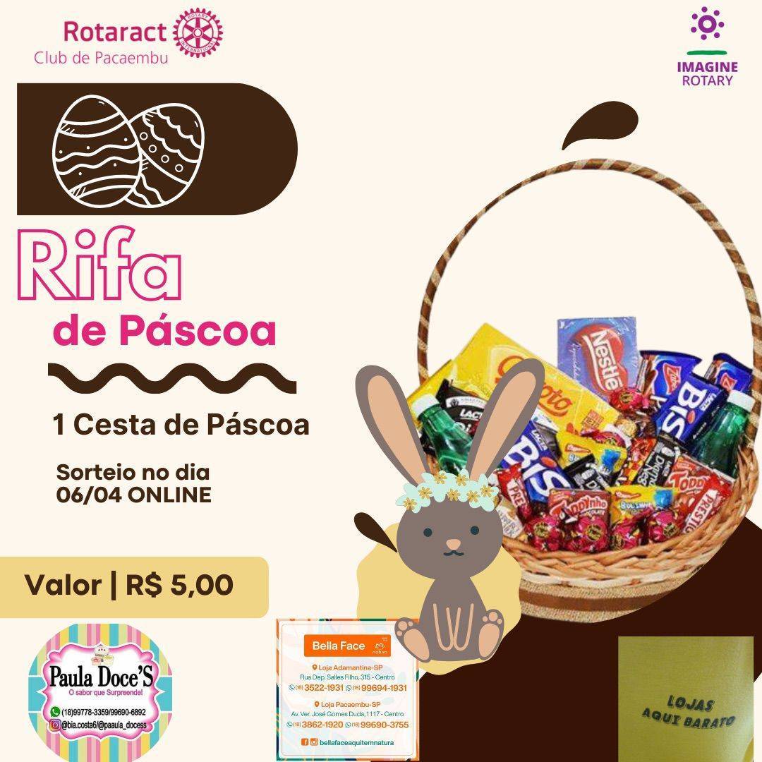 RIFA DE PÁSCOA 🐰🍫🍩