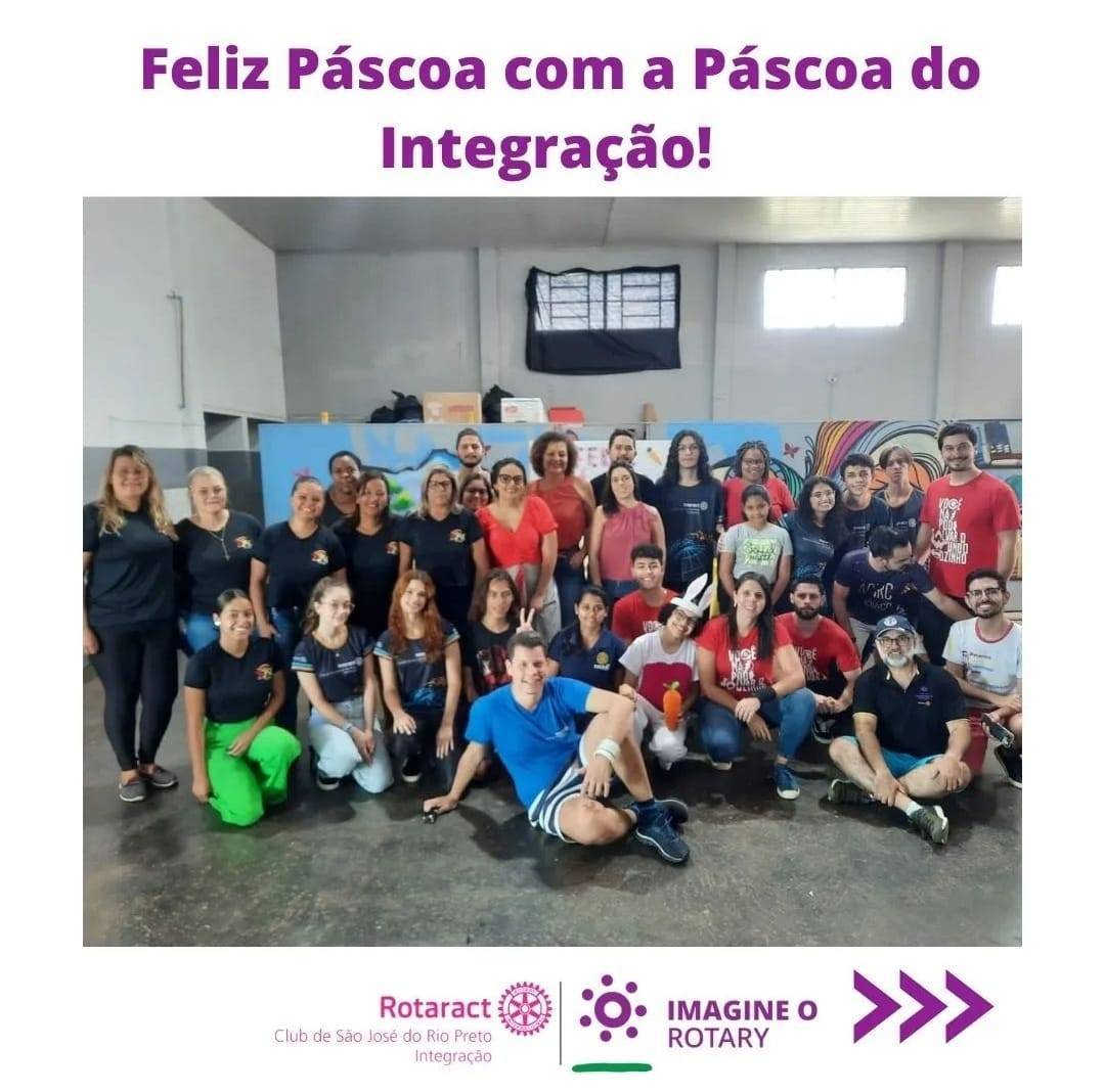 Rotaract Club de São José do Rio Preto Integração: Feliz Páscoa, pessoal! 🐰🐣🌷