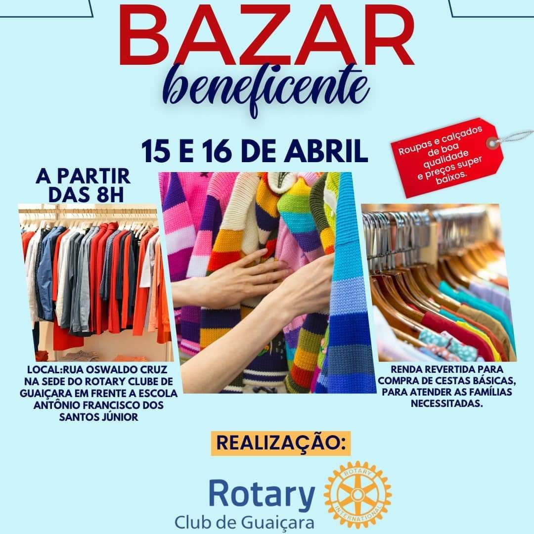 Rotary Club de Guaiçara:  Espetacular BAZAR BENEFICENTE.