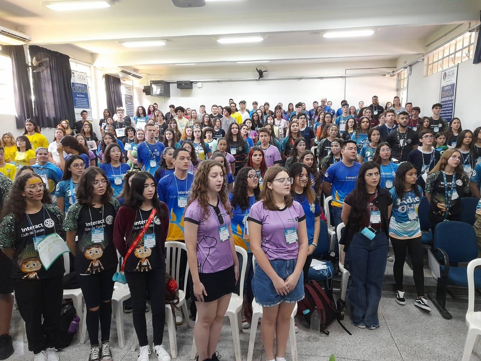 Hoje o nosso Casal Gov. Gestão 2023-24 Pavam e Rita estiveram na Assembleia Distrital do Interact, realizado em Ilha Solteira, em um dia repleto de aprendizado e companheirismo.