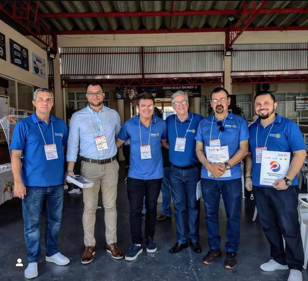 Gov. Israel Alfonso:  Estivemos em Promissão, neste domingo, participando da Assembleia de treinamento da equipe do Rotary Club de Lins, 2023/2024.
