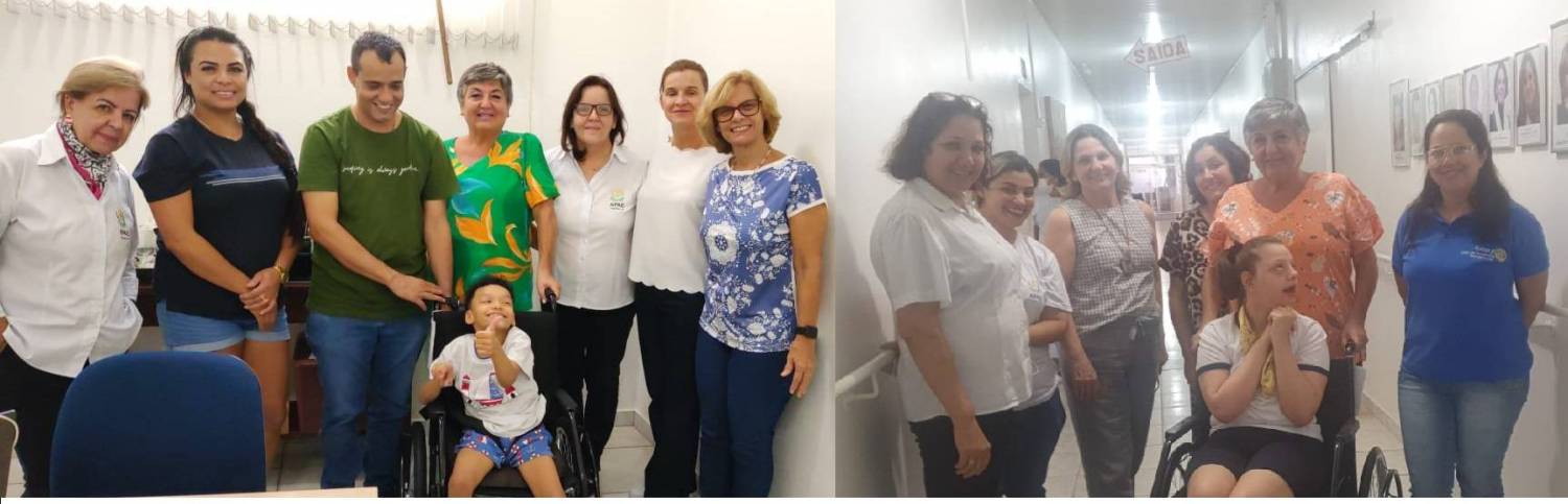 O Rotary Club de Araçatuba Bandeirantes, fez hoje a doação de duas Cadeiras de Rodas  a APAE  de Araçatuba - 17/04/2023