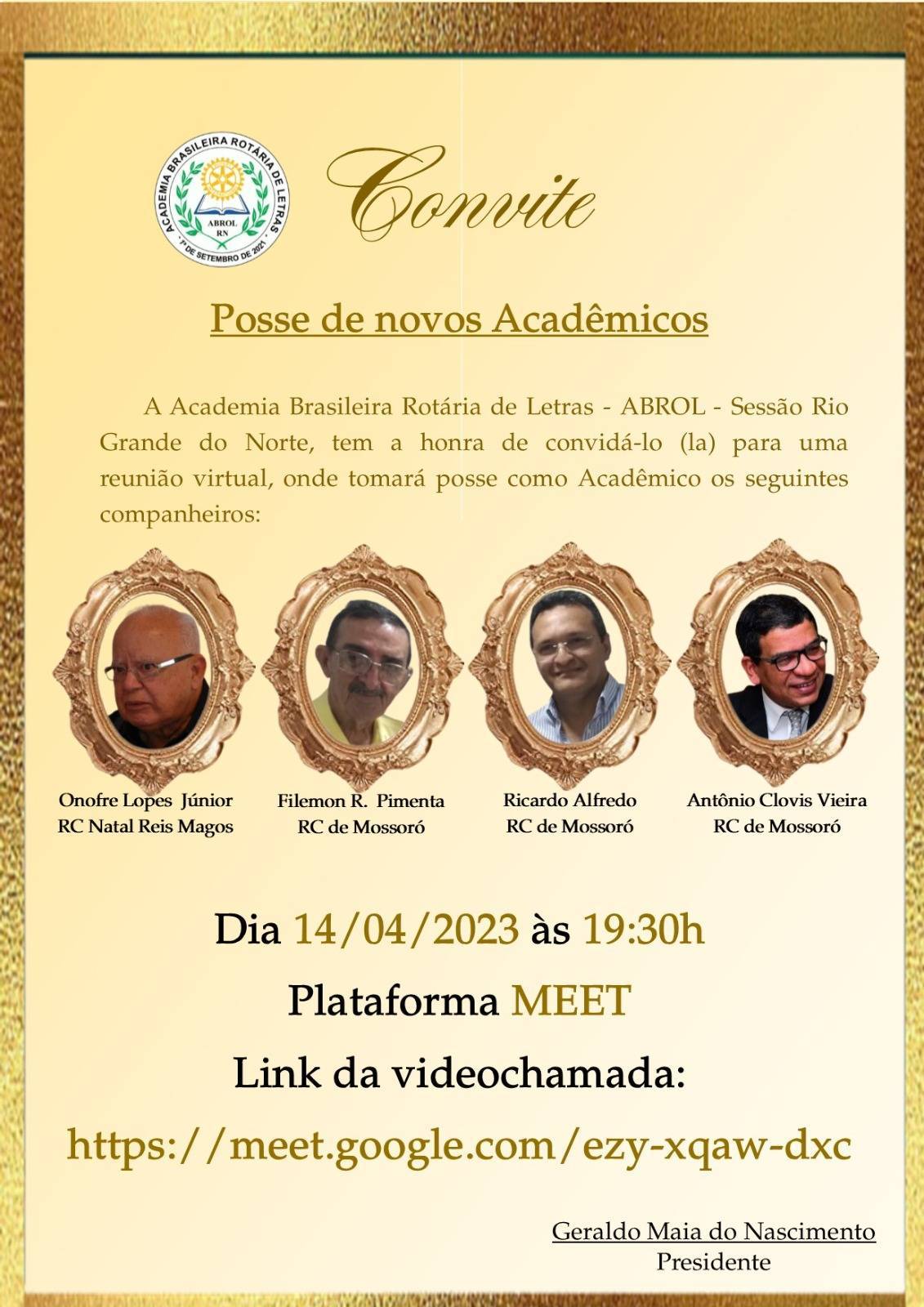 ABROL-RN ganha novos acadêmicos