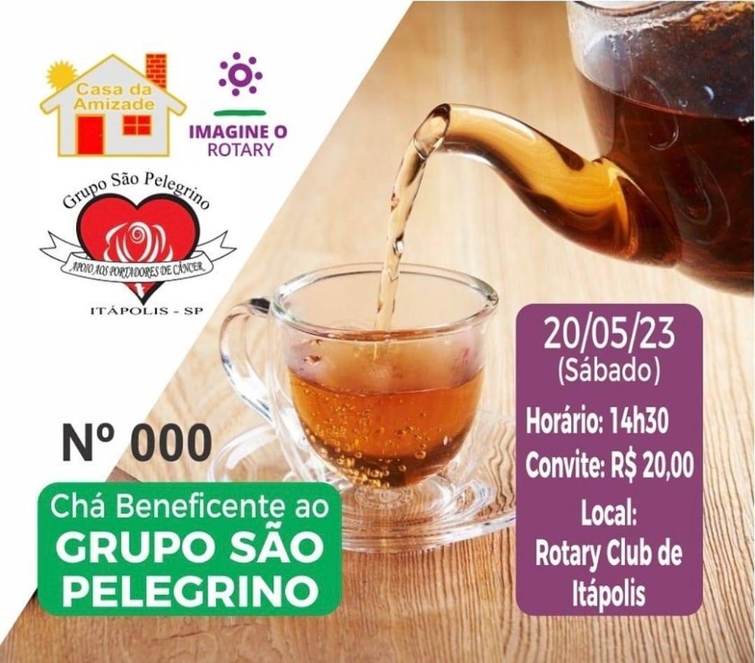 As senhoras da Casa da Amizade de Itápolis e as senhoras do Grupo São Pelegrino convidam a todos, com muita alegria, para participarem do CHÁ BENEFICENTE!!! ☕️🫖