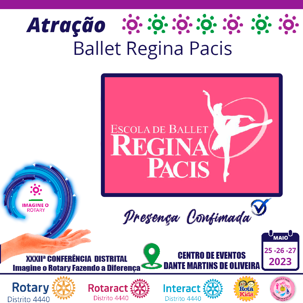 Ballet Regina Pacis, trás um brilho todo especial para Conferência