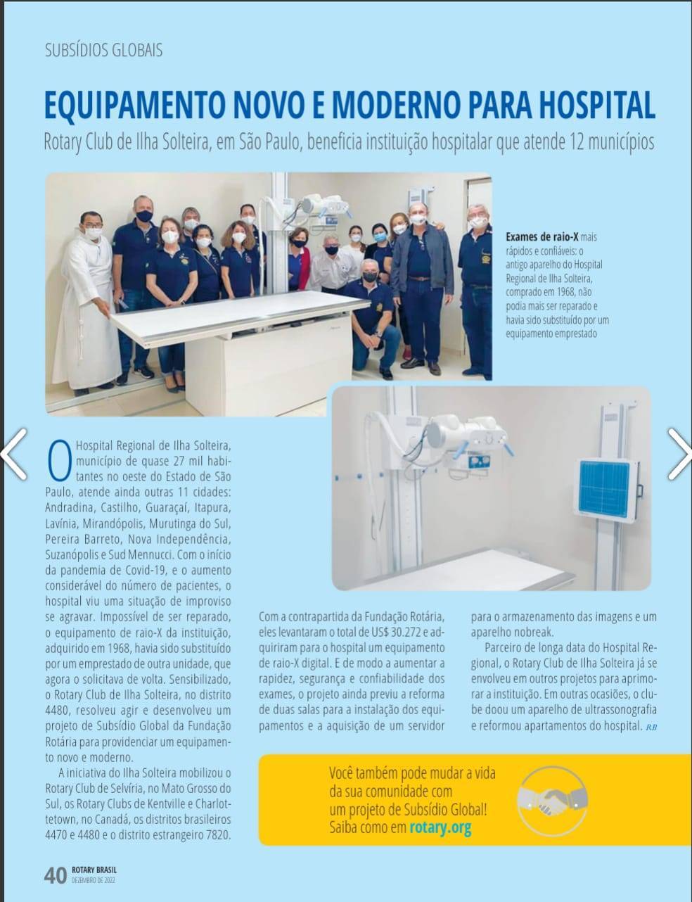 Equipamento novo e moderno para hospital
