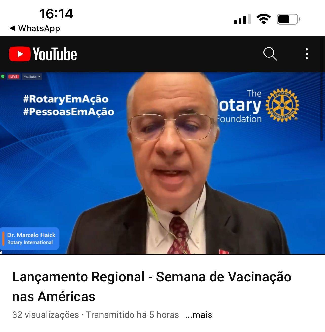 LANÇAMENTO REGIONAL DA SEMANA DE VACINAÇÃO NAS AMÉRICAS