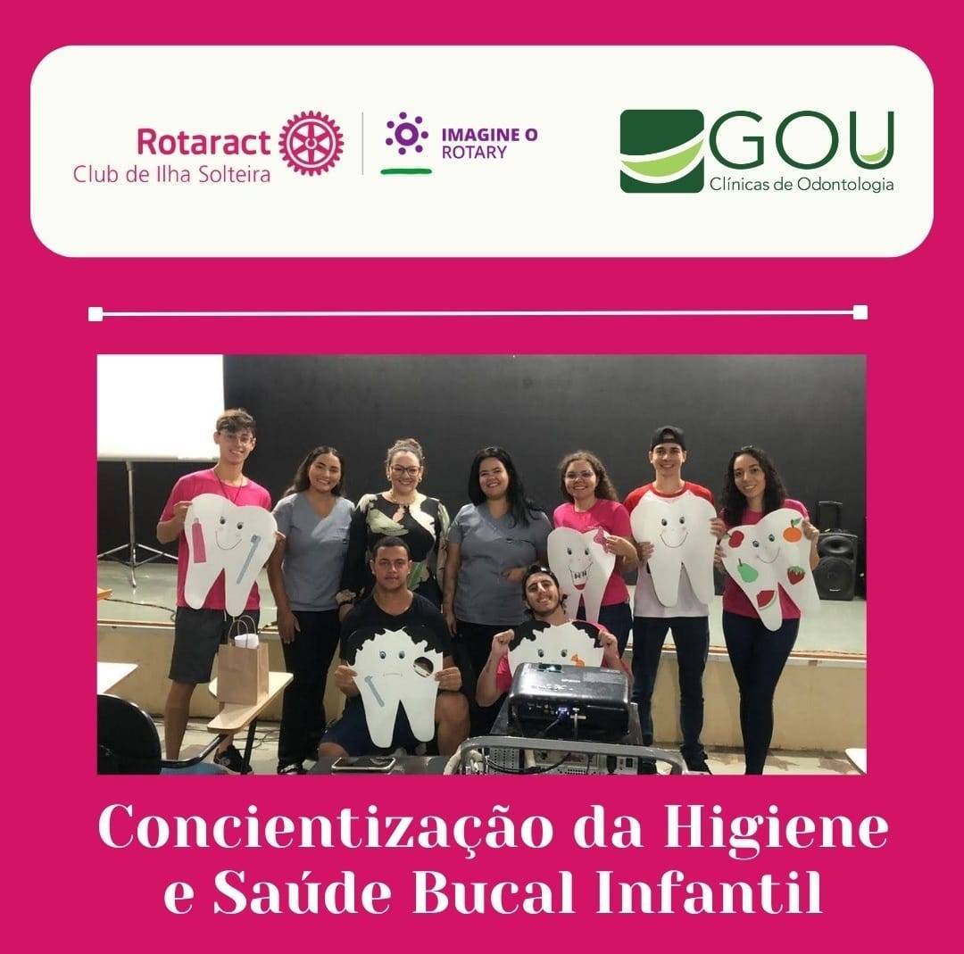 Na dia 14 de abril, em parceria da instituição odontológica Gou e a escola E.M.E.F ABBS, o Rotaract Club de Ilha Solteira presenciou os sorrisos mais singelos de crianças com o brilho nos olhos.