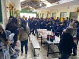 Lanche oferecido aos alunos na escola após visitas as Ecobarreiras.