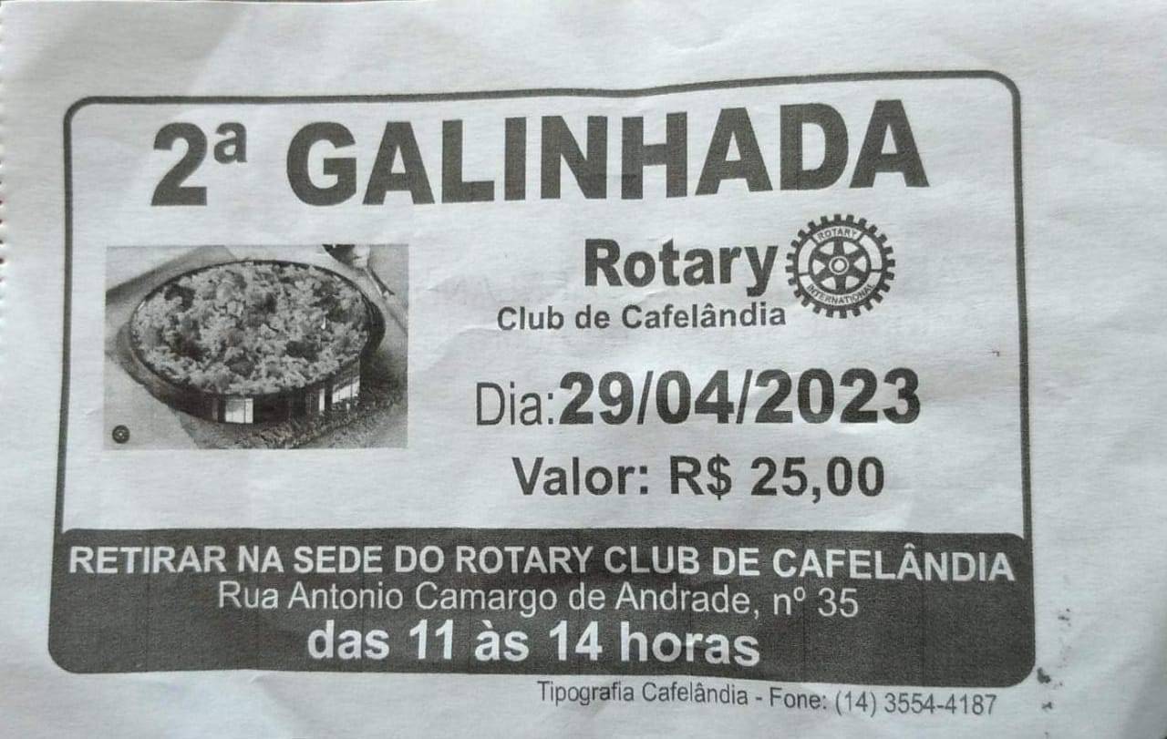 Texto do Rotary Club de Cafelândia: 2ª Galinhada