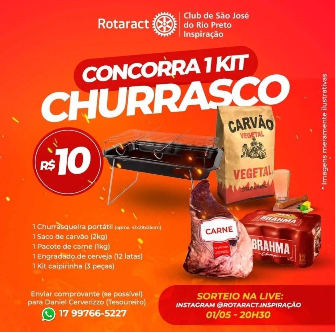Rotaract Clubd de São José do Rio Preto Inspiração: Estamos com um projeto financeiro de Rifa de Churrasco sendo promovido pelo clube e contamos com a sua colaboração!
