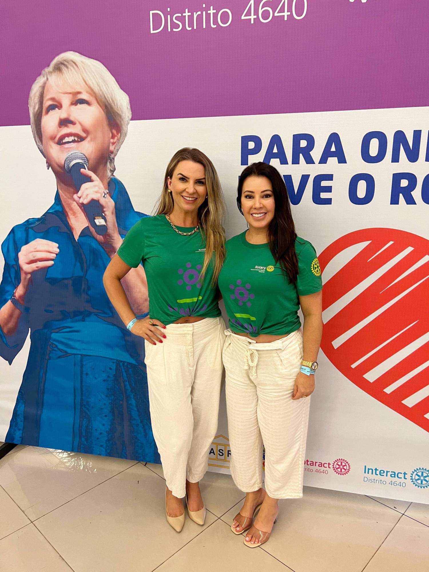 Parabens as companheiras Leila Fagundes e Verginia Perera