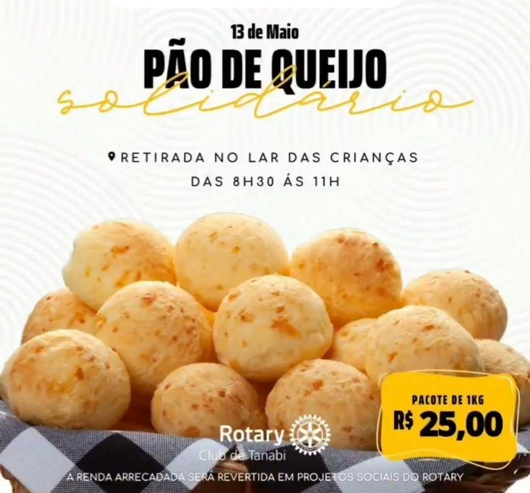 Pão de Queijo Solidário do Rotary Club de Tanabi