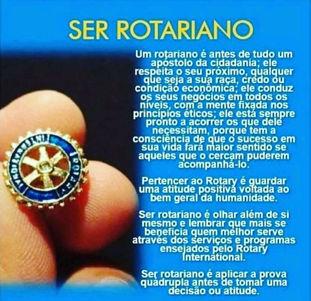 Arte enviada pelo Rotary Club de Auriflama: