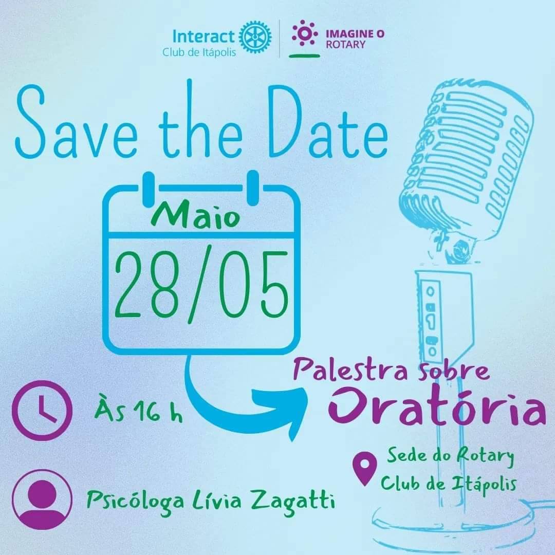 Palestra sobre oratória do Interact Club de Itápolis