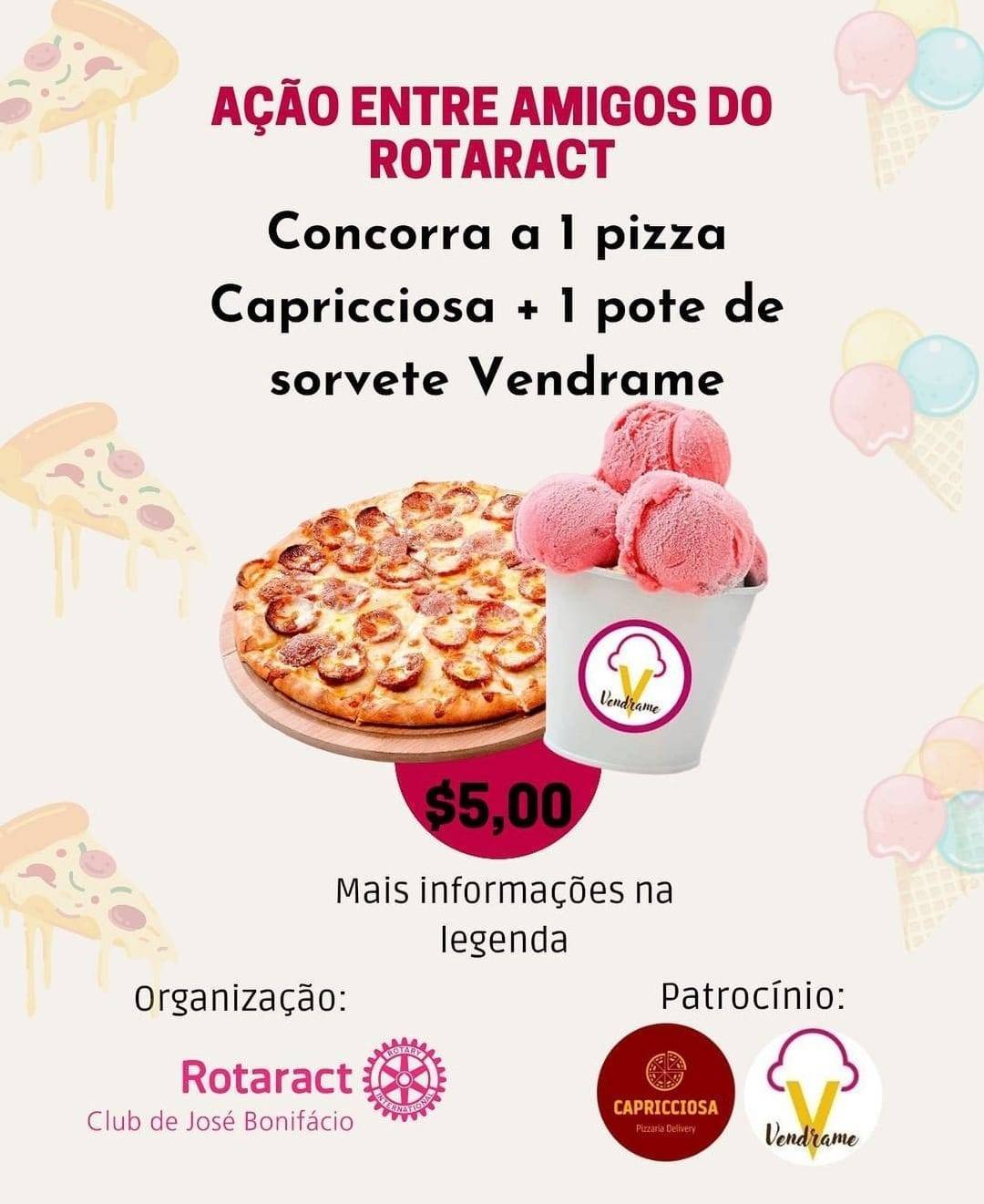 Rotaract Clube de José Bonifácio realiza rifa com a finalidade de arrecadar fundos para a elaboração de projetos