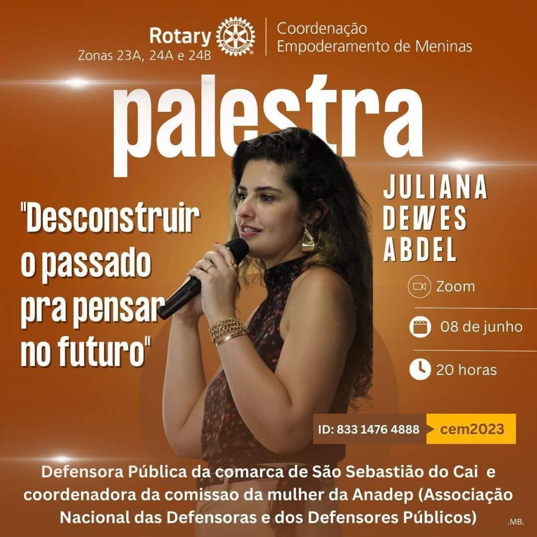 Palestra - Descontruir o passado para pensar no futuro.
