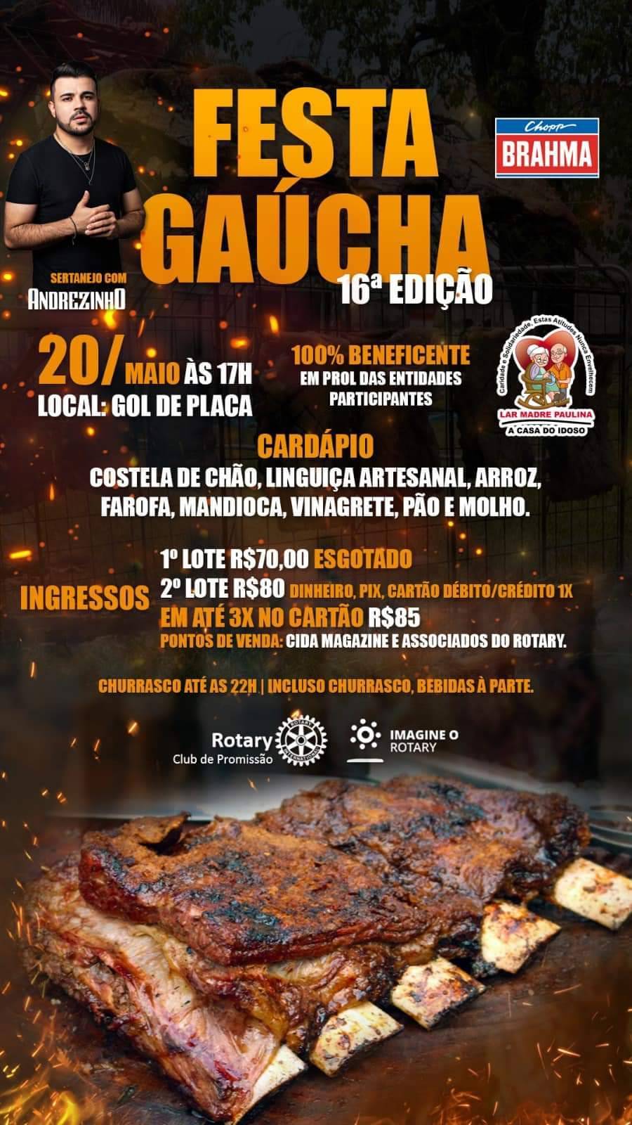 Tradicional Festa Gaúcha do Rotary Club de Promissão