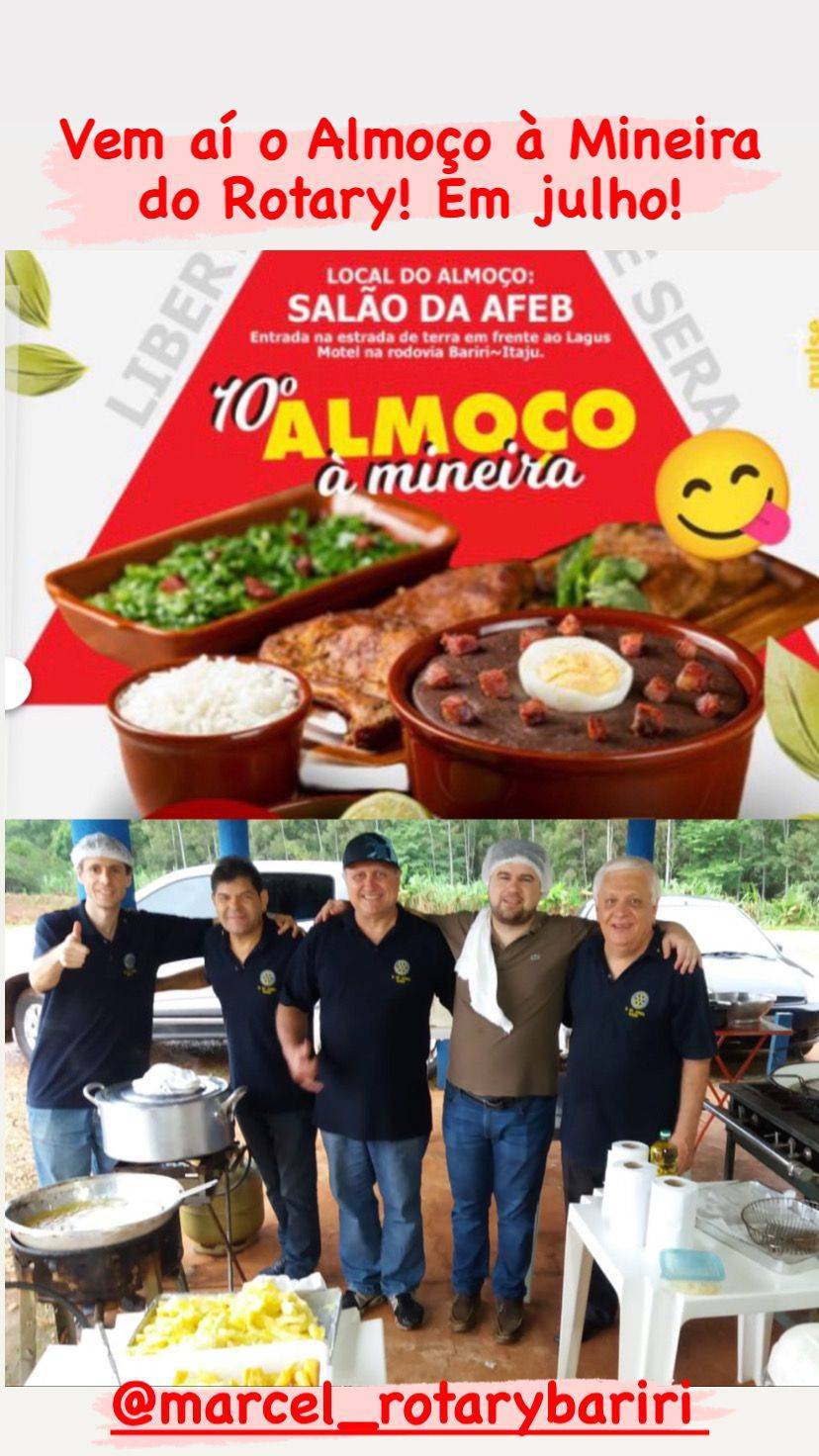 10º Almoço à Mineira pelo Rotary de Bariri.