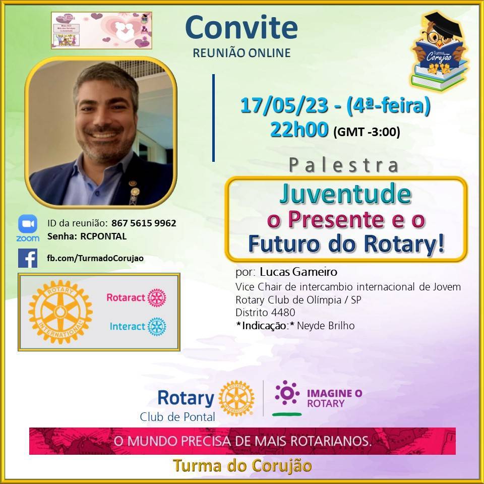 Palestra: Juventude - O Presente e o Futuro do Rotary!