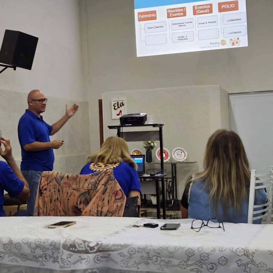Apresentação de Metas e Conselho Diretor para o Rotary Clube de Santa fé do sul