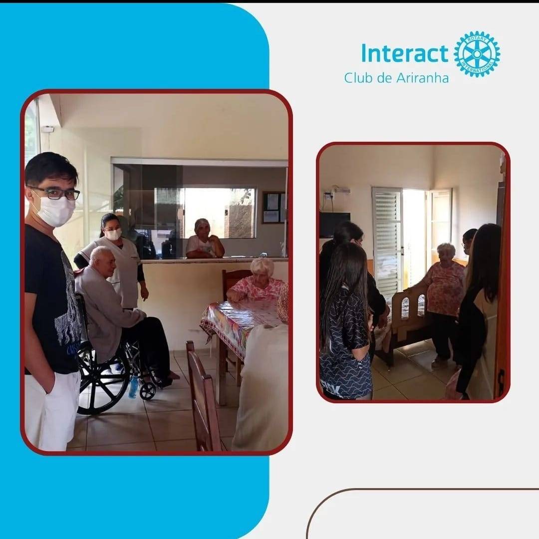 Interact Ariranha realiza projeto de Visita ao Lar dos Velhinhos.