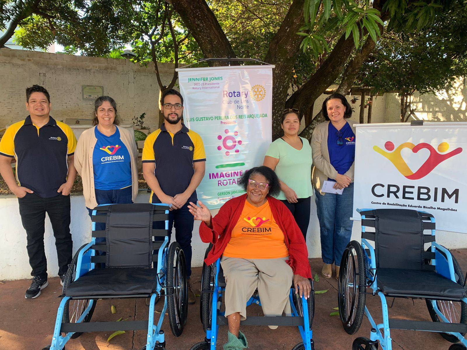 Rotary Club de Lins Norte na missão FREE WHEELCHAIR MISSION.