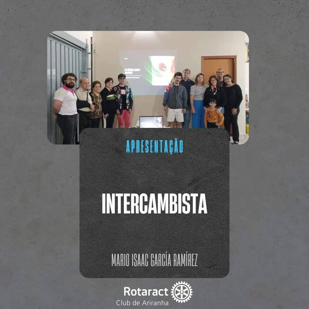 Apresentação de intercambista no Rotaract Club de Ariranha.