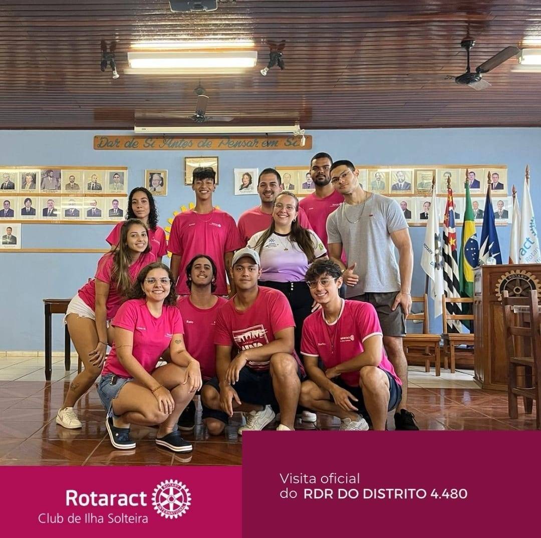 RDR visitando Rotaract Club de Ilha Solteira.