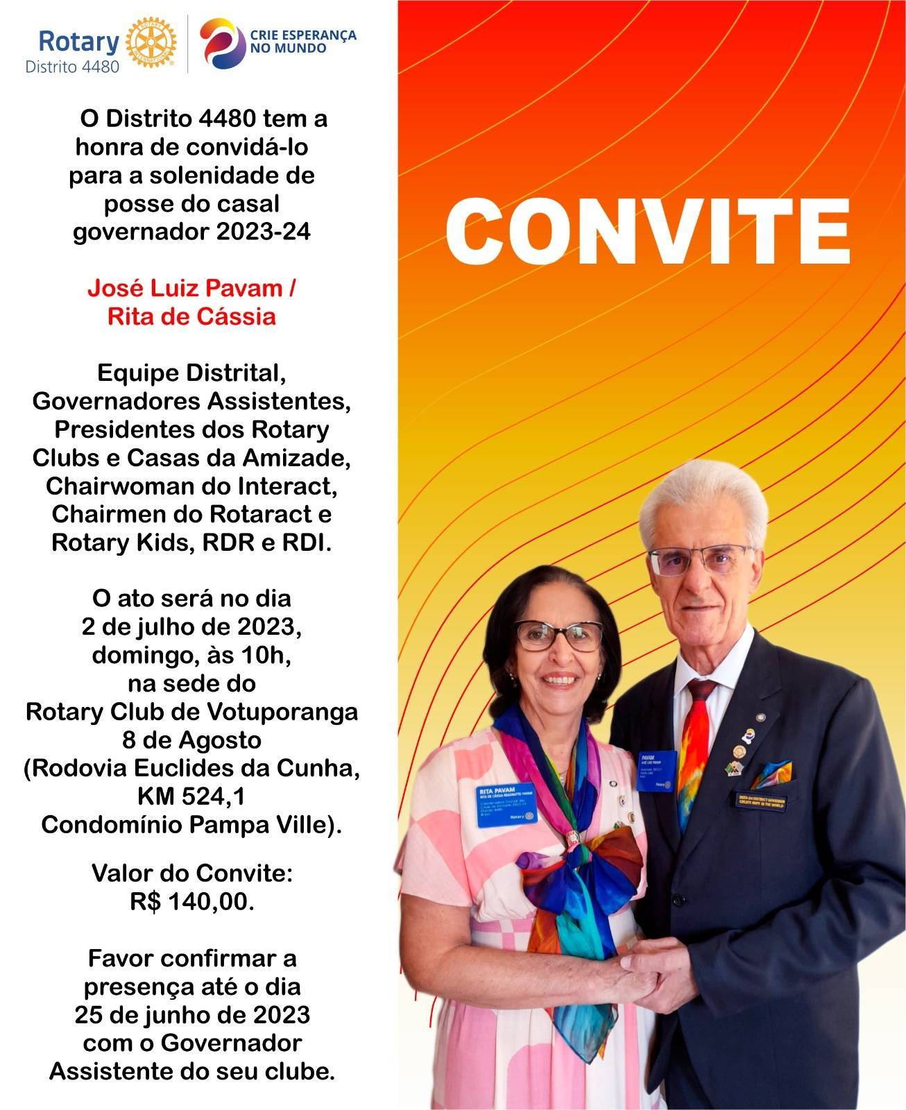 Convide de posse dos Governadores 23-24.