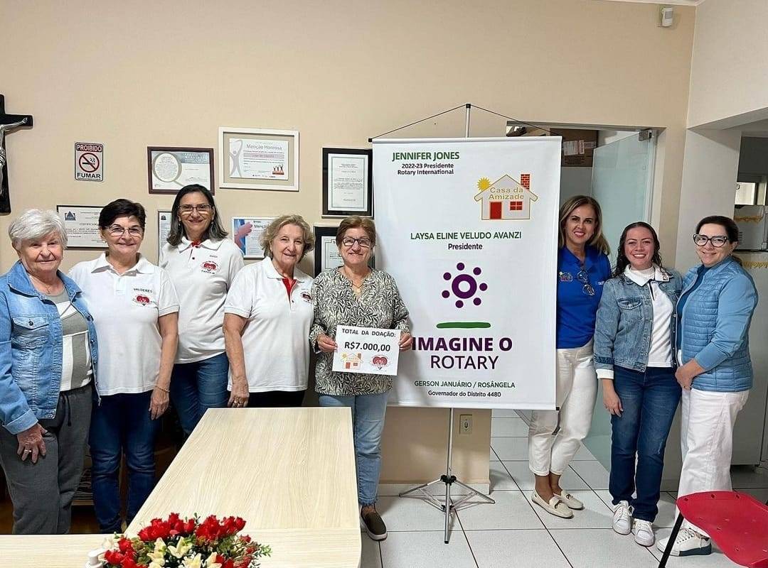 Doação generosa da Casa da Amizade de Itápolis.