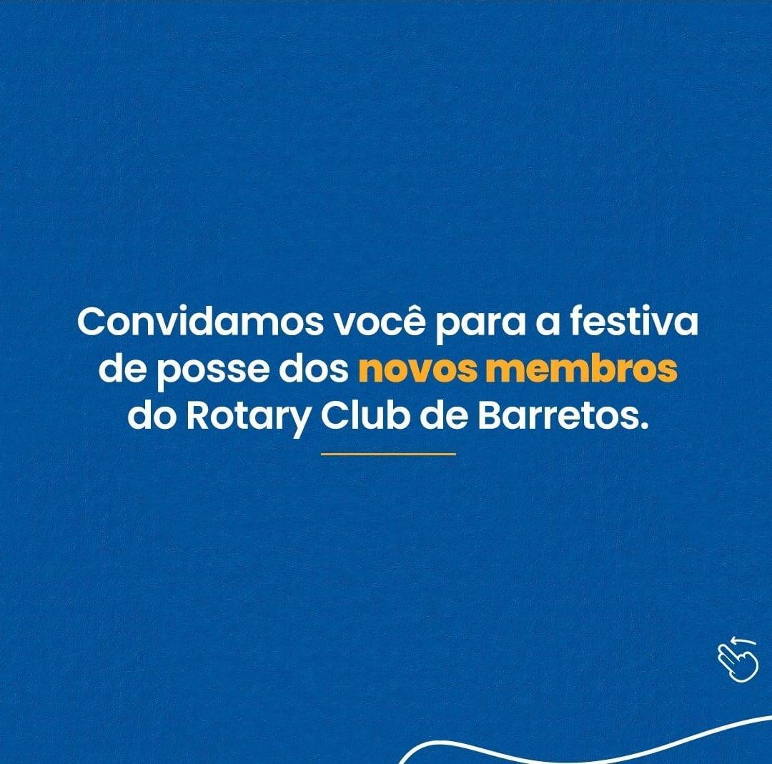 Festa de Posse de novos membros no Rotary Club de Barretos.
